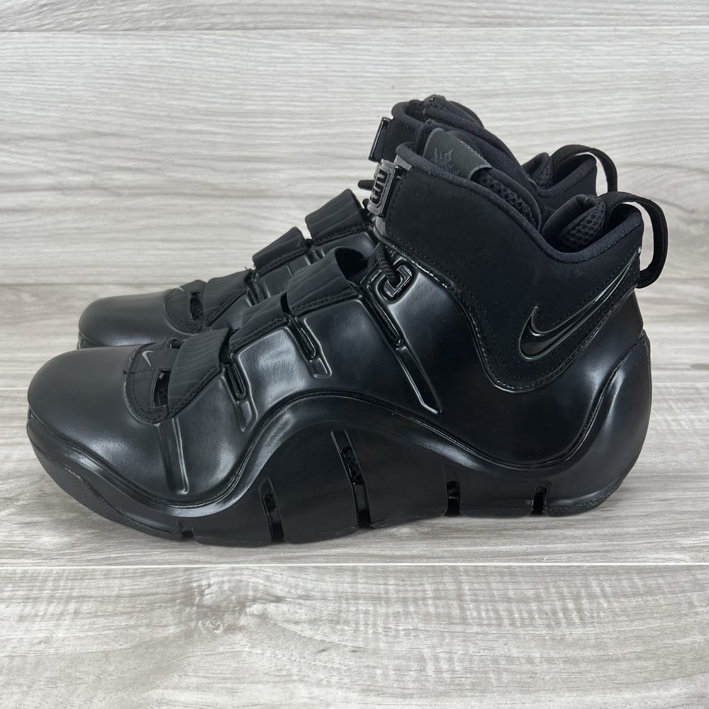 Nike LeBron 4 Black Anthracite 2023 Basketball Shoes FJ1597-001 Mens 11 - Picture 2 of 9